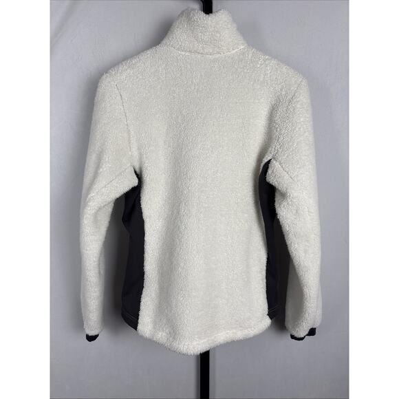 Helly Hansen Fleece Jacket Women's Small White High Pile Full Zip Stretch Panels - Picture 7 of 12